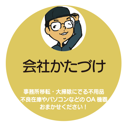 オフィスの不用品回収・OA機器の処分でかたづけ